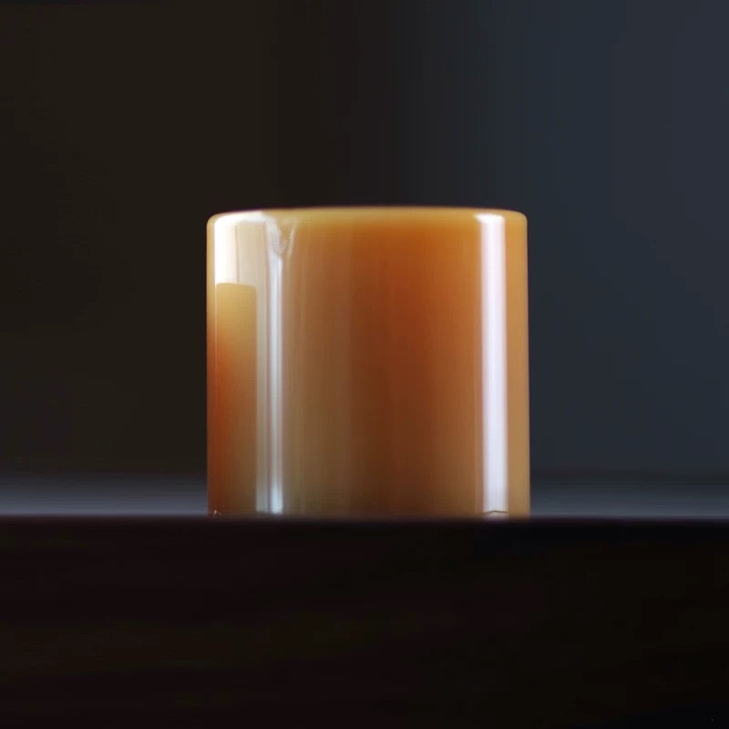 Premium Small Glass Lid Rest – Handcrafted Jade-Toned Tea Ceremony Accessory for Purple Clay Teapots | Zen-Inspired Transparent Lid Stand