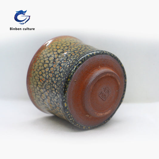 Lianhongda Jianzhan Type: Single Bamboo Knot Glazed Surface: Yellow Partridge