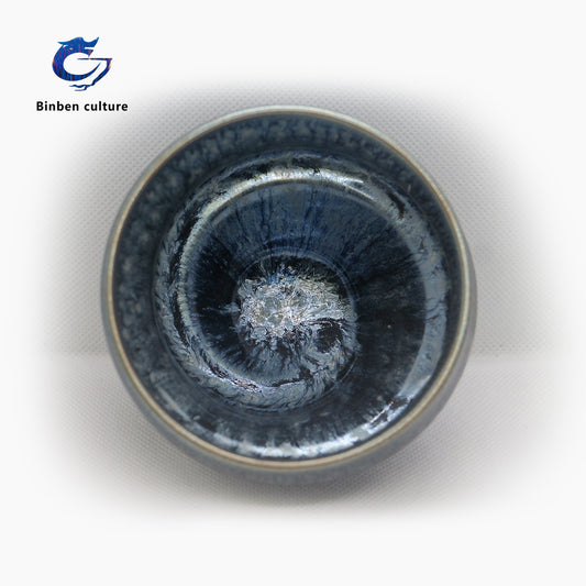 Lianhongda Jianzhan Type: Qiankun Cup Glazed Surface: Baihua