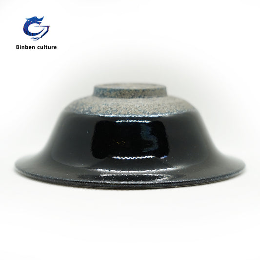 Dark gold painted gold series glazed official hat type