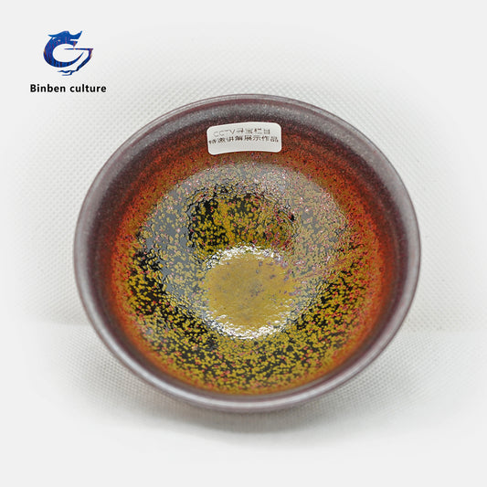 Ye Bian Jianzhan Type: Prime Minister, Glazed Surface: Autumn Charm Flower Sea