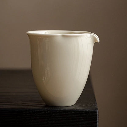 Song Dynasty-style Ding Kiln White Ceramic Teapot – Handmade Large Capacity Teapot with Filter, Retro Gongfu Tea Set for Home Brewing