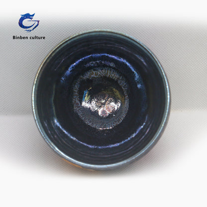 Lianhongda Jianzhan Type: General Cup Glazed Surface: Colorful Oil Drop Paint Hand drawn